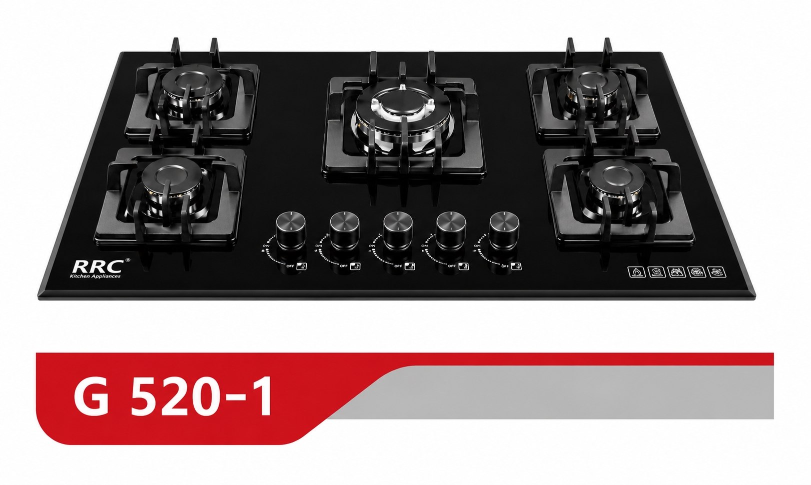 گاز رومیزی ۵ شعله RDC مدل: G520-1