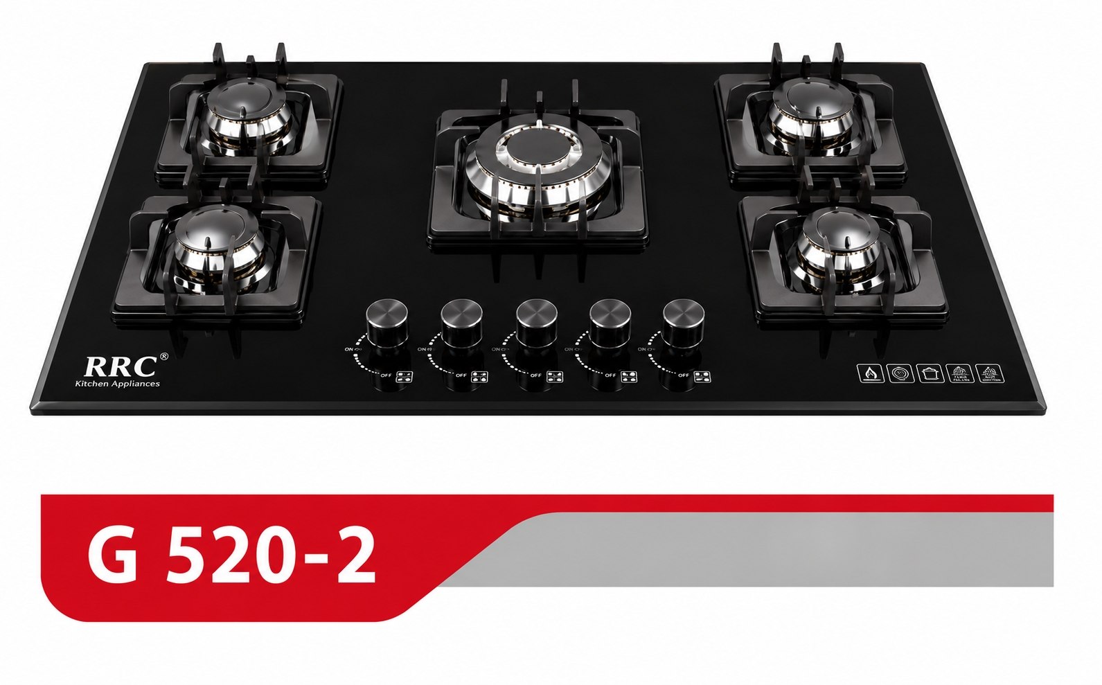 گاز رومیزی ۵ شعله RDC مدل: G520-2