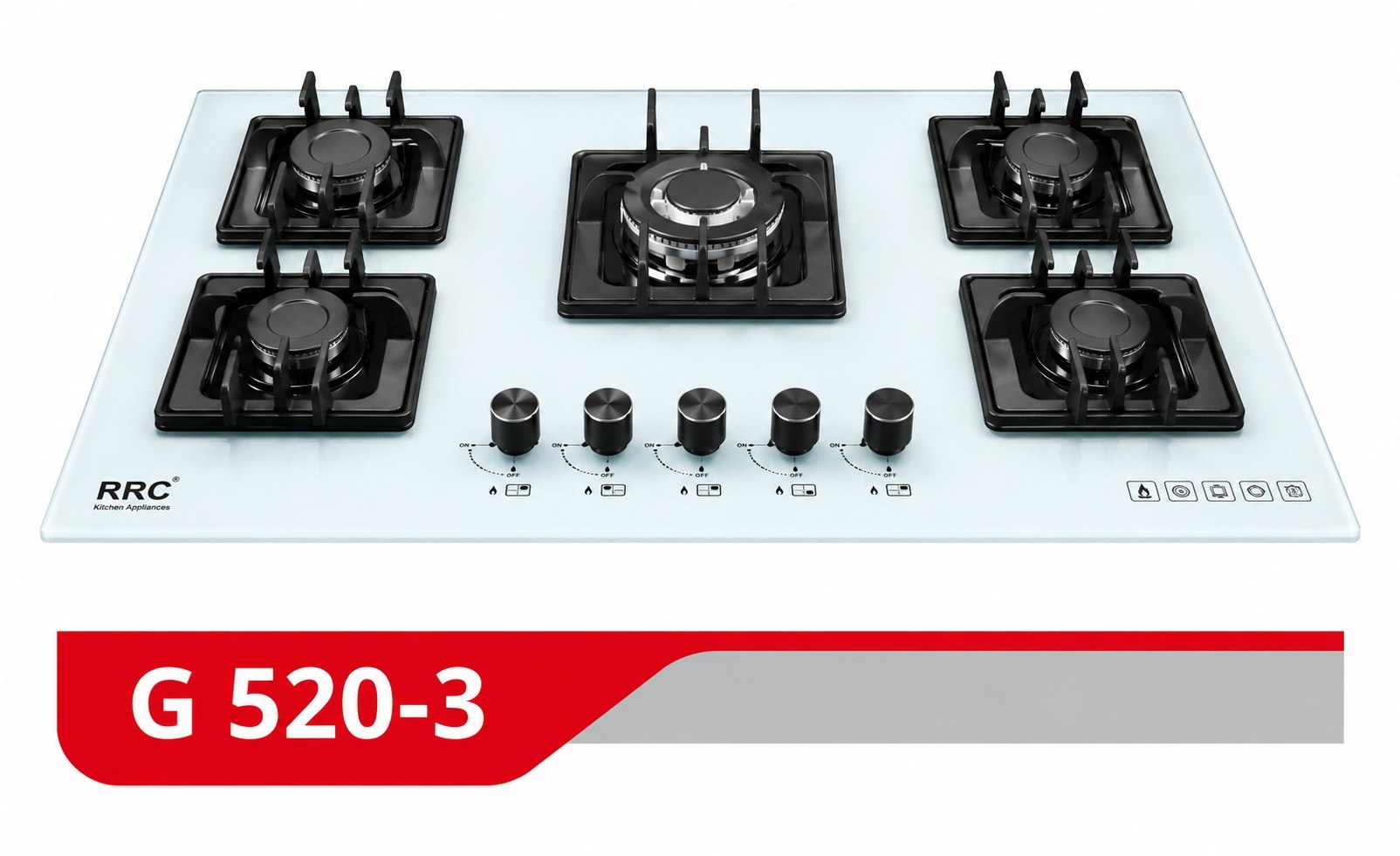 گاز رومیزی ۵ شعله RDC مدل: G520-3