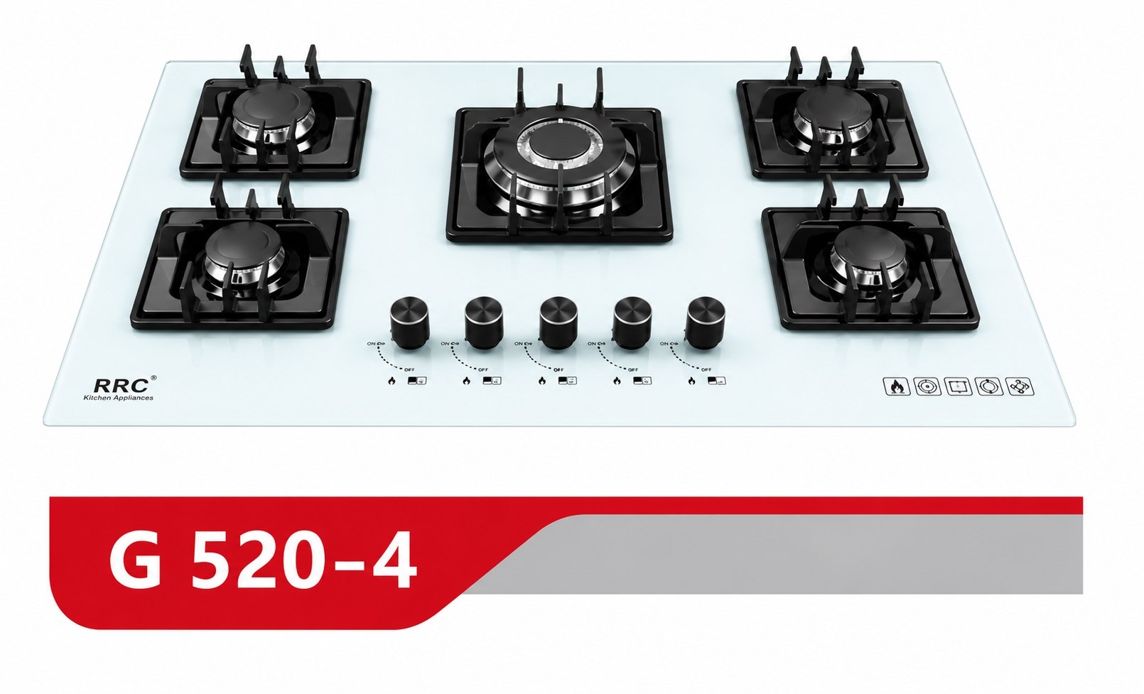 گاز رومیزی ۵ شعله RDC مدل: G520-4